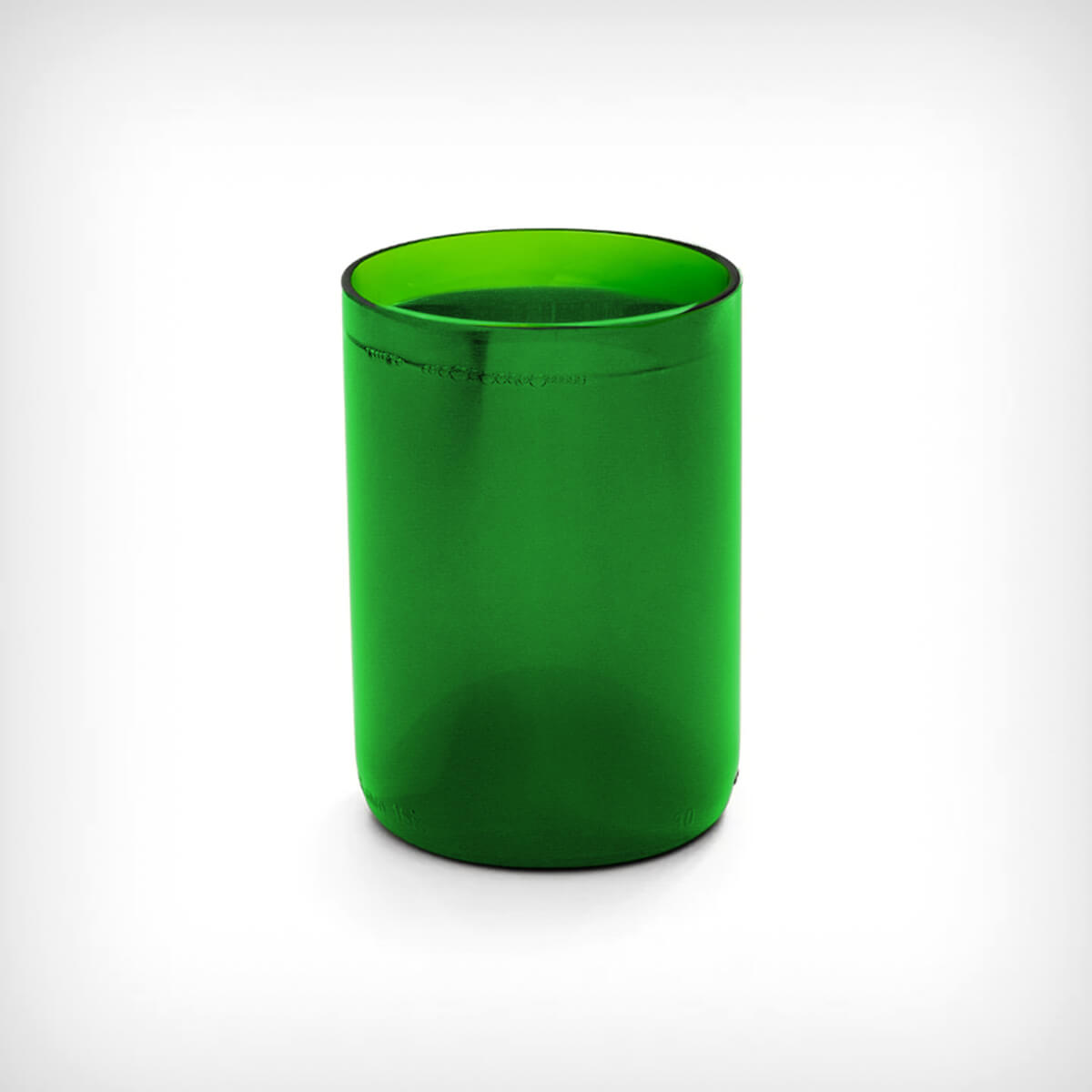 Trinkglas grün „MaBe Manufaktur“ Upcycling – diesellerie.com