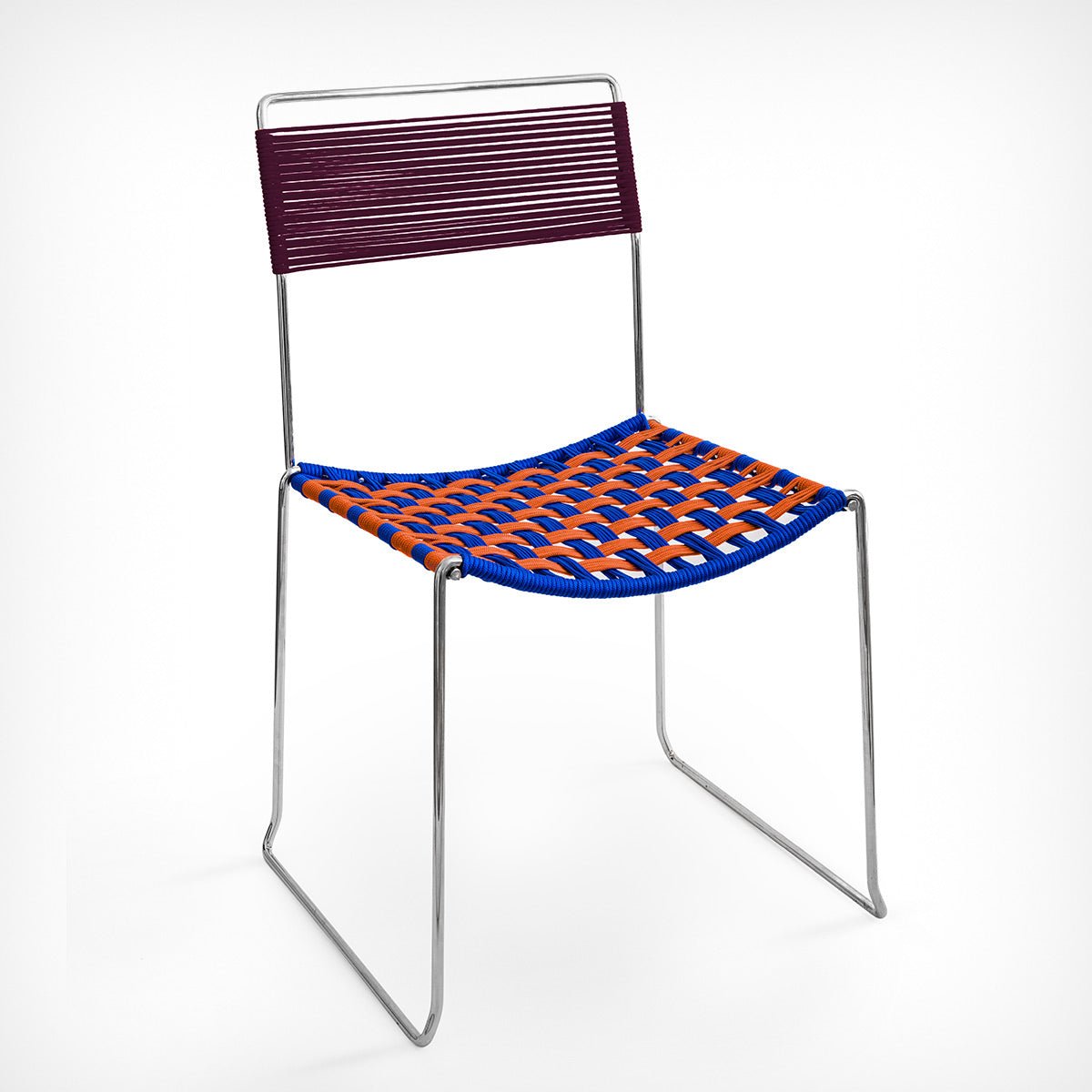 Corda Chair Bright Orange–Electric Blue–Aubergine – diesellerie.com