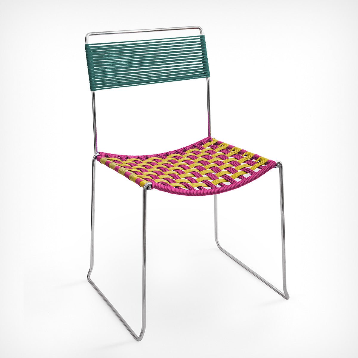 Corda Chair Mustard–Fuchsia–Sea Green – diesellerie.com