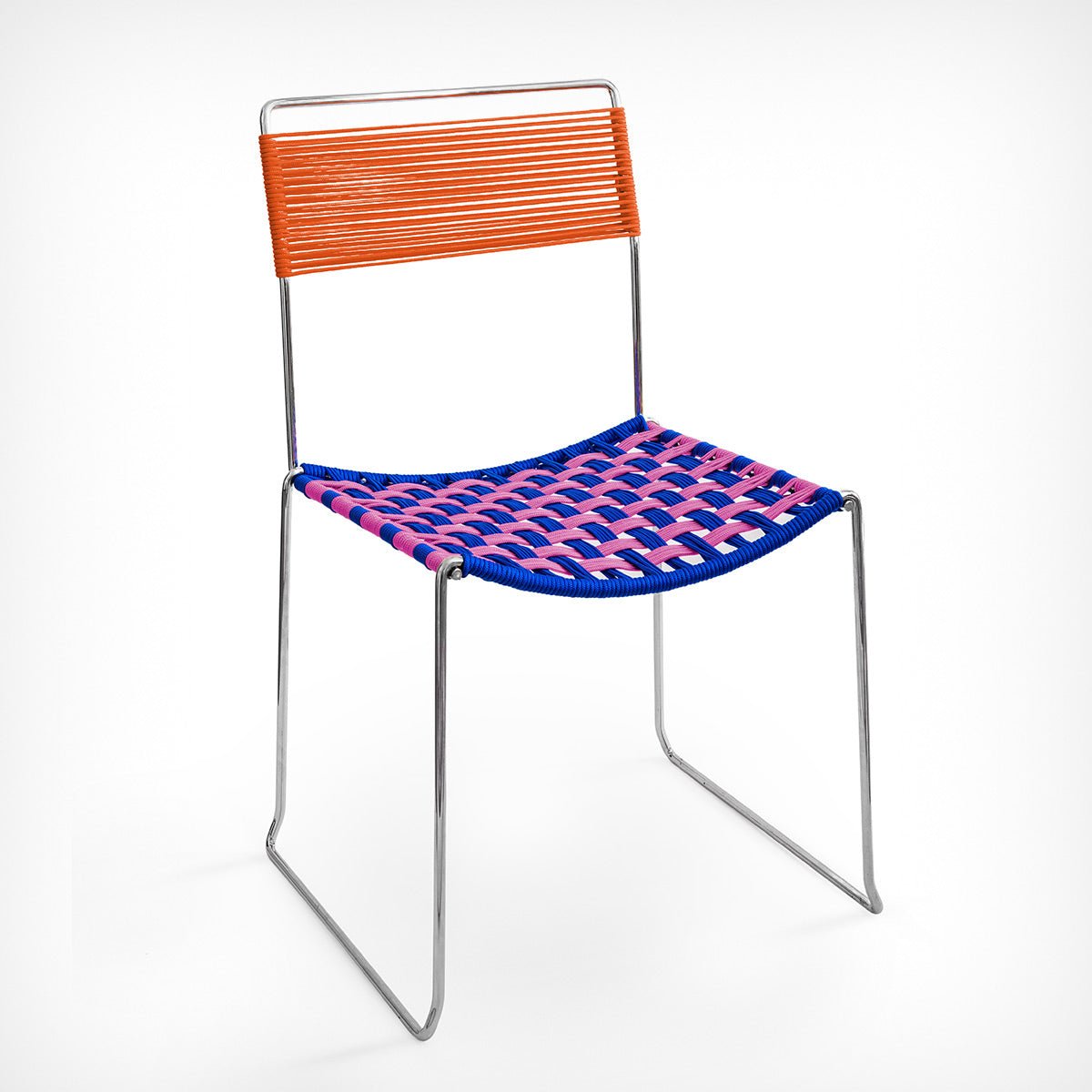 Corda Chair Old Pink–Electric Blue–Bright Orange – diesellerie.com