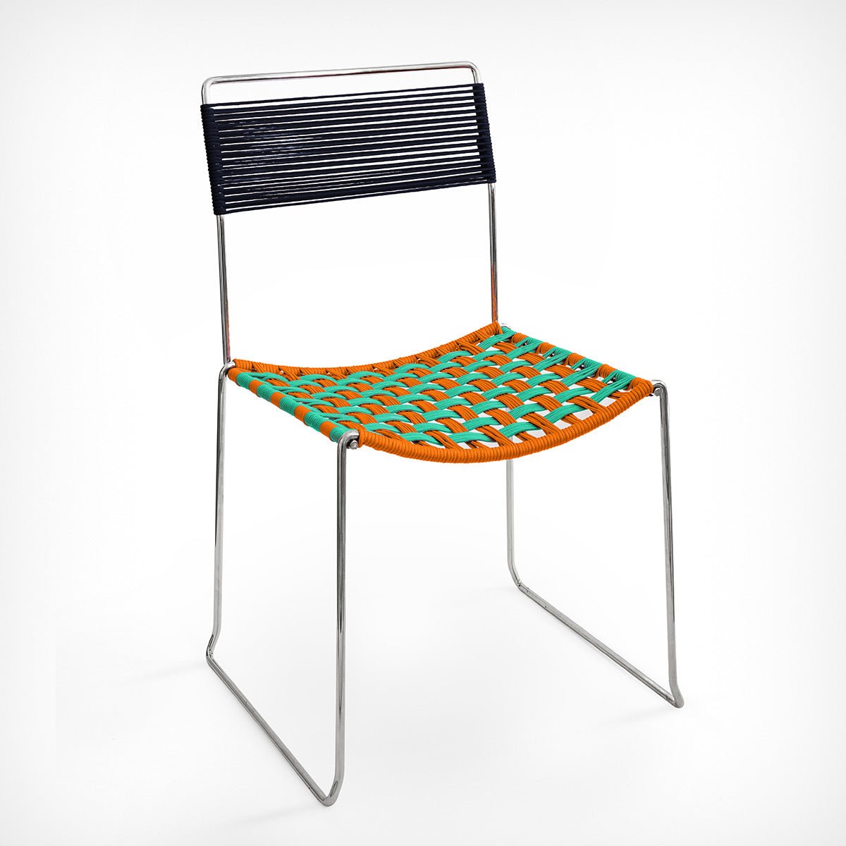 Corda Chair Turquoise–Bright Orange–Dark Blue – diesellerie.com