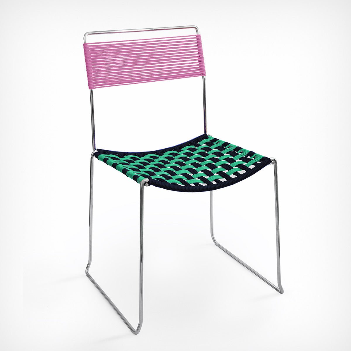 Corda Chair Turquoise–Marine Blue–Old Pink – diesellerie.com