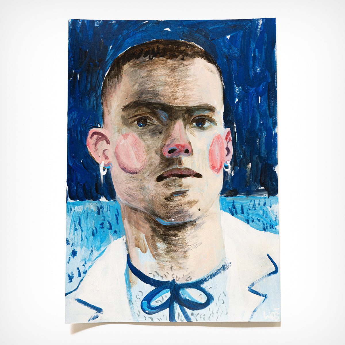 Originalblatt „Ribbon Around The Neck“ Wojciech Woś Maler Berlin – diesellerie.com