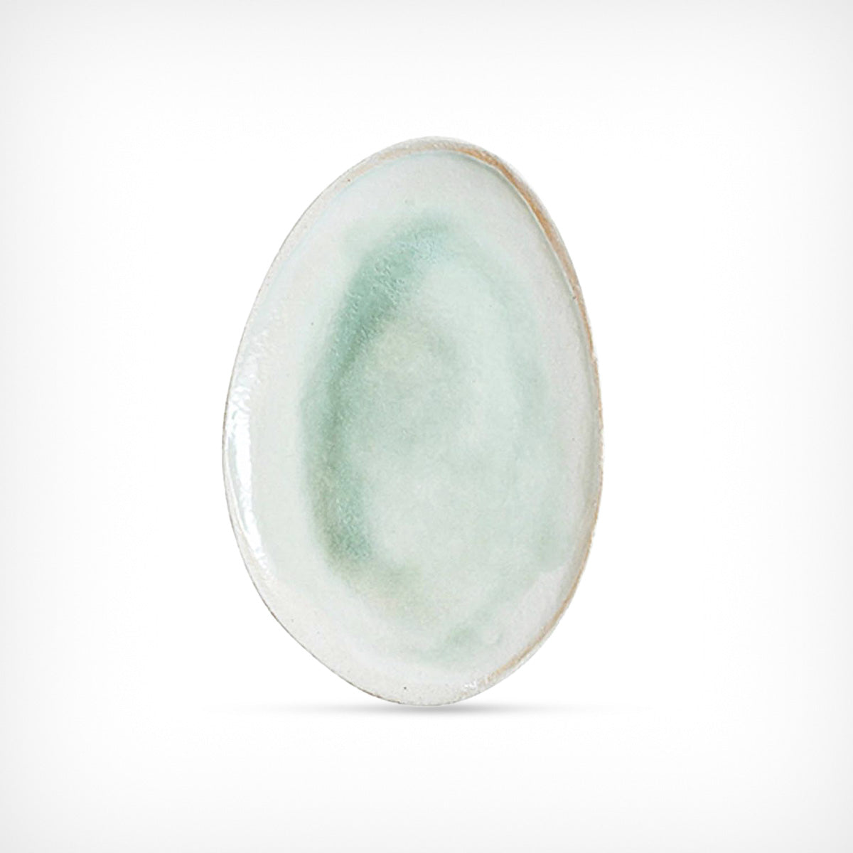 Teller „Wabi Vert“ oval extraklein Jars Ceramistes – diesellerie.com