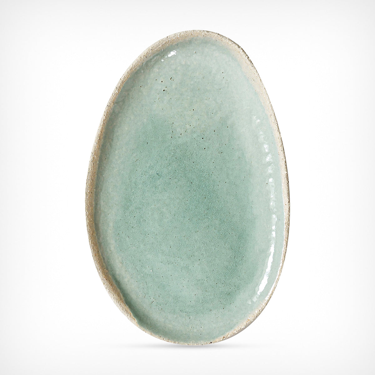 Teller „Wabi Vert“ oval Jars Ceramistes – diesellerie.com