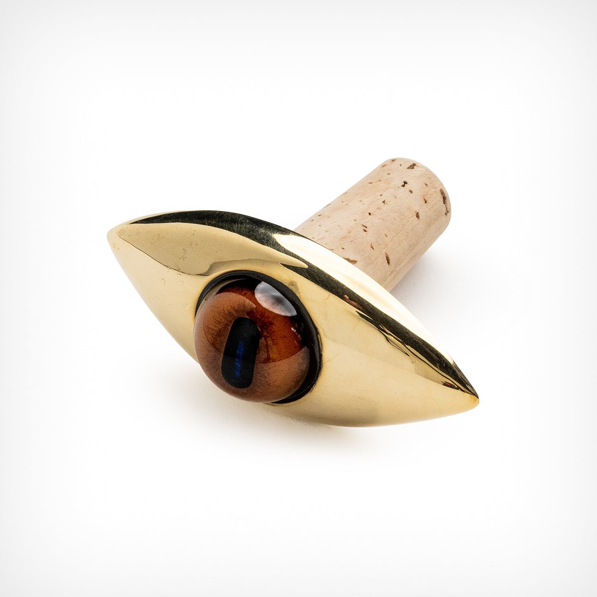 Flaschenkork „Eye“ Messing Carl Auböck – – Sellerie