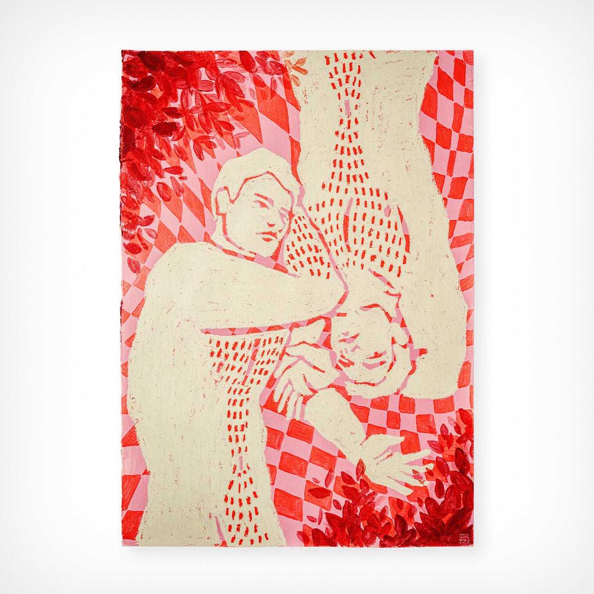 Acryl & Öl auf grundiertem Papier „Picnic“