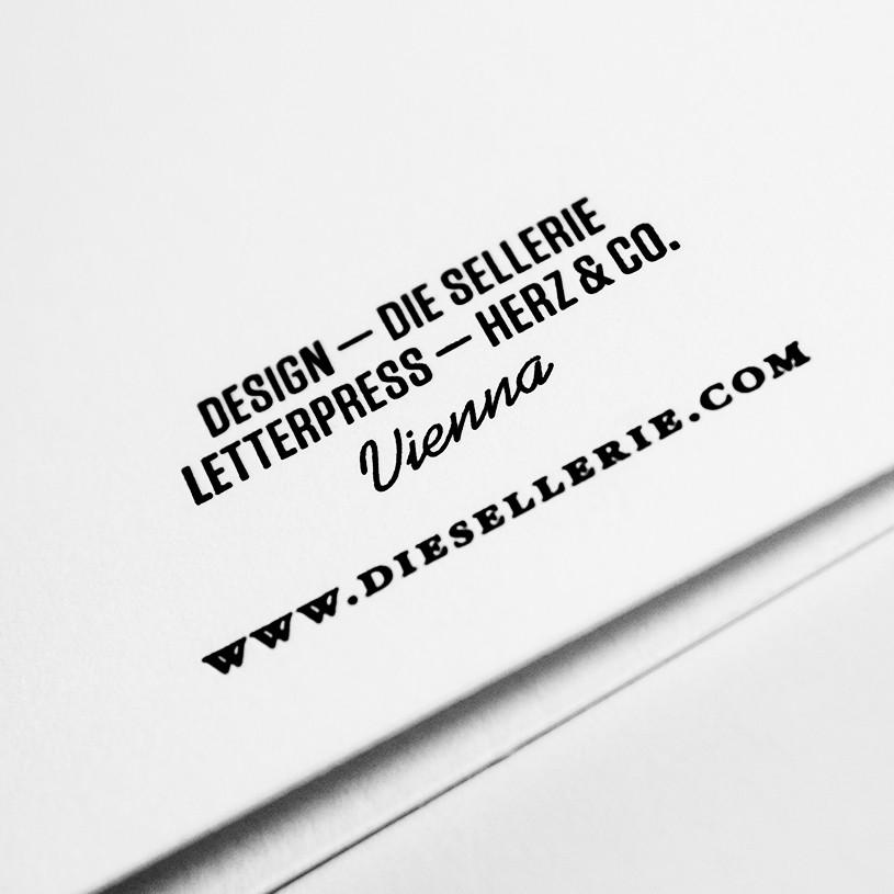 Grußkarte Letterpress „Tribe“ Sellerie Papierkollektion – diesellerie.com
