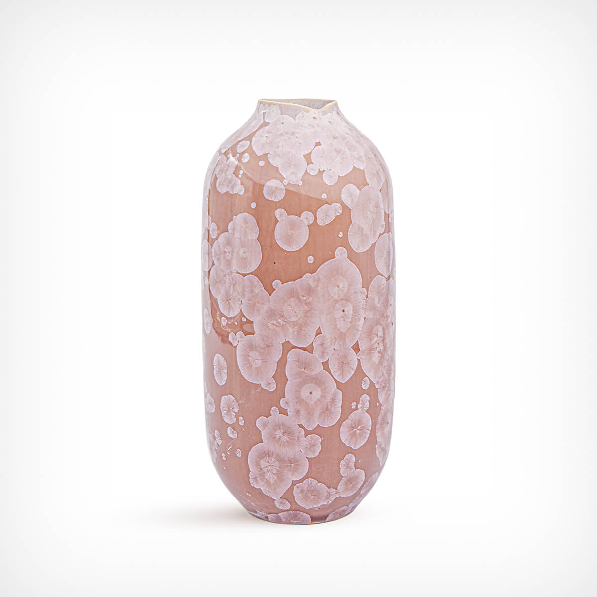 Vase Kristallglasur „SV01“ pink-beige Plody Erlanu David Střeleček Prag – diesellerie.com