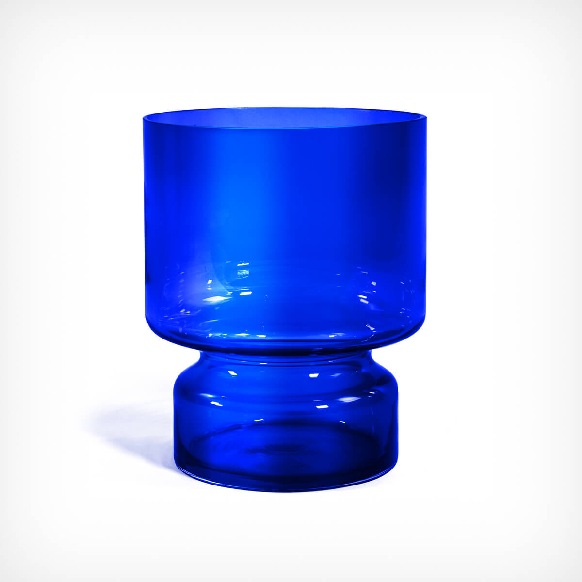 Vase „Marlene“ blau „Sellerie“-Design Glasvase – diesellerie.com