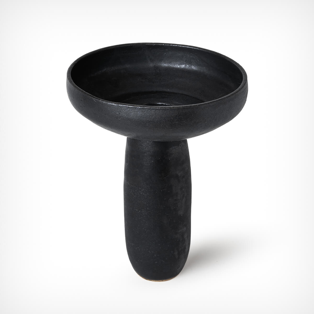 Vase „Blütenkelch“ schwarz anaesKeramik – diesellerie.com